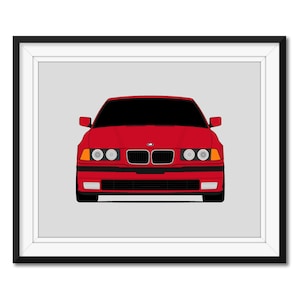 BMW 3 Series 328i / 325i /320i E36 (1995-1998) Inspired Car Poster Print Wall Art Decor CX1 (Unframed)