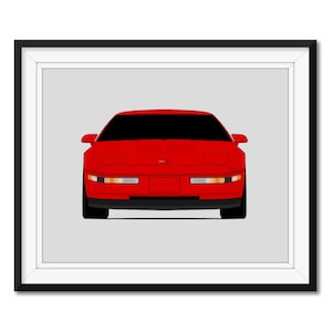 Chevy Corvette ZR1 (1990-1995) C4 Inspired Poster Print Wall Art Decor CX1 (Unframed)