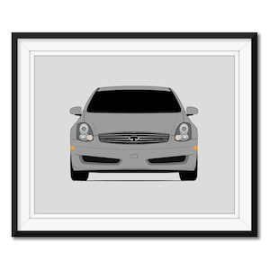 Infiniti G35 Coupe V35 (2003-2007) Inspired Car Poster Print Wall Art Decor CX1 (Unframed)