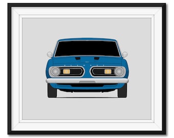 Plymouth Barracuda (1967-1969) Car Poster Print Wall Art Decor CX1 (Unframed)