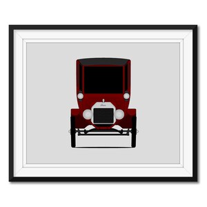 Ford Model T (1915-1916) Inspired Car Poster Print Wall Art Decor CX1 (Unframed)