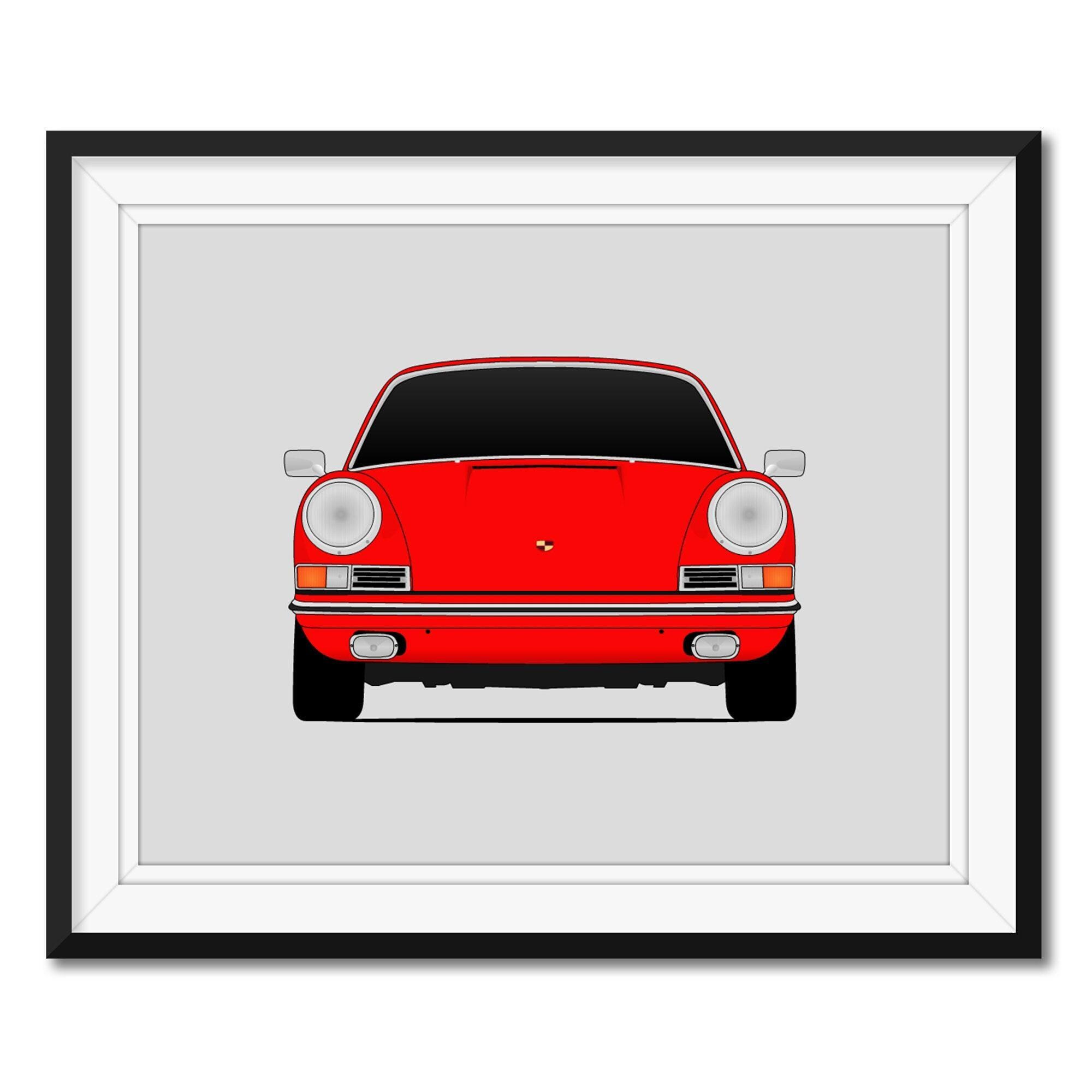 Porsche 911 901 (1963-1964) Car Poster Print Wall Art Decor