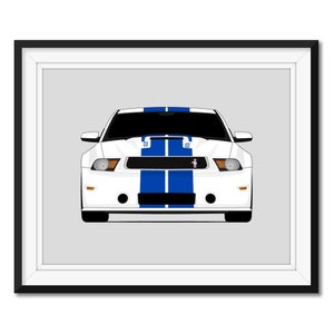 Shelby ID350 S197 (2011-2012) Inspiriert Auto Poster Druck Wand Kunst Dekor CX2 (Ungerahmt)
