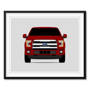 Ford F-150 King Ranch (2015-2017) Gen 13 Inspired Poster Print Wall Art Decor CX1 (Unframed)
