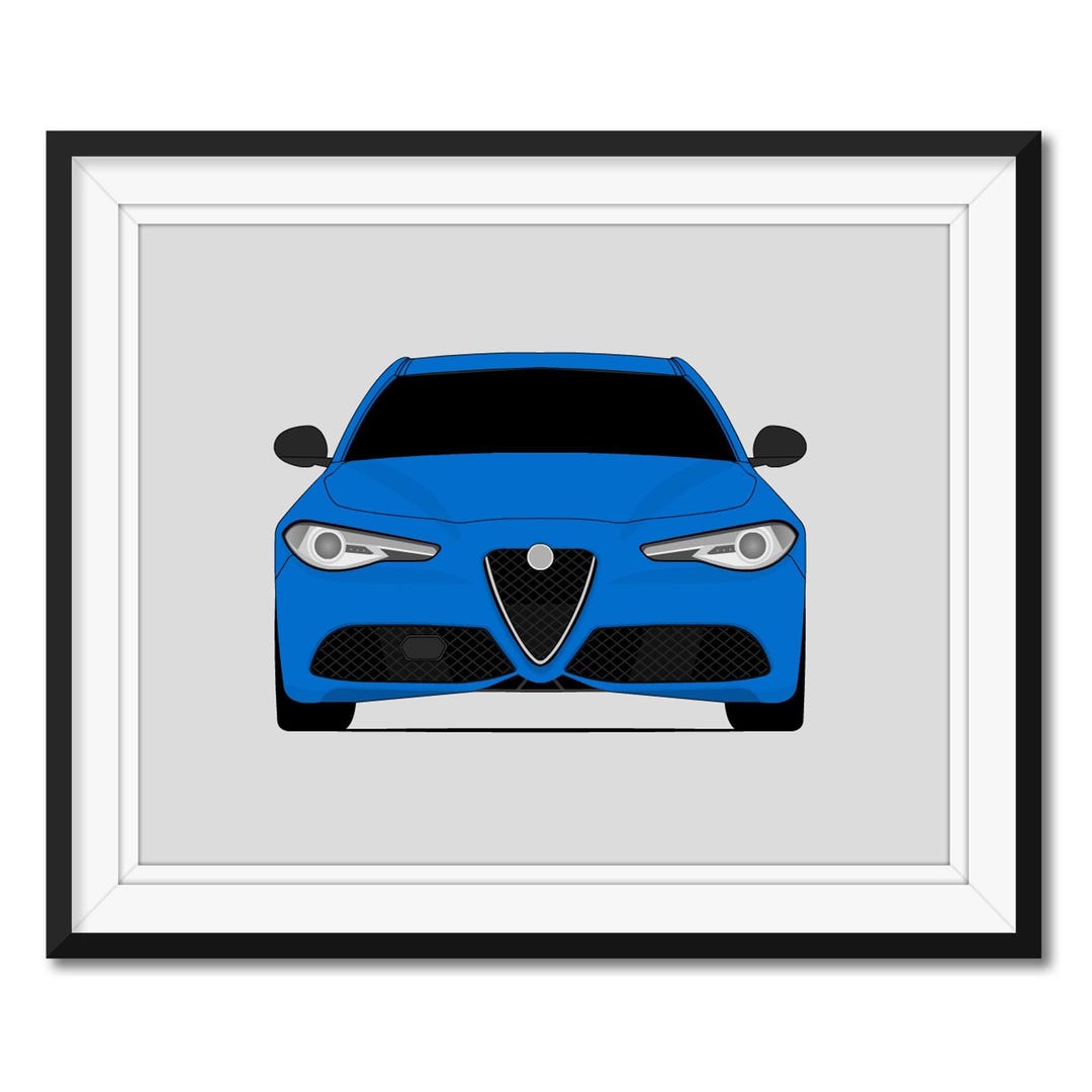 Alfa Romeo Giulia Ti Sport 952 (2016-present) Car Poster Print