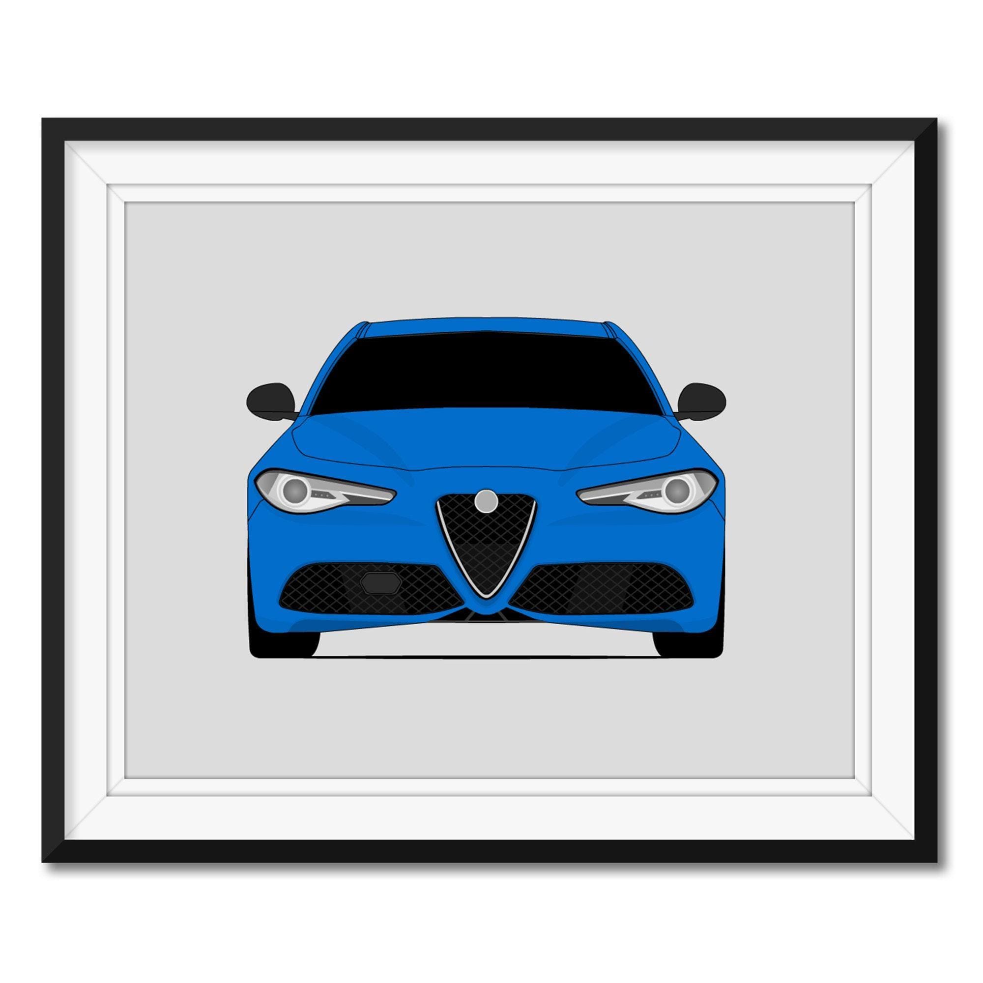 Alfa Romeo Giulia Ti Sport 952 (2016-present) Car Poster Print