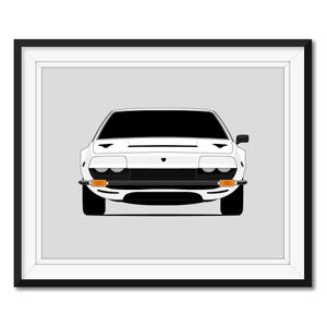 Lamborghini Jarama (1970-1976) Inspired Car Poster Print Wall Art Decor CX1 (Unframed)