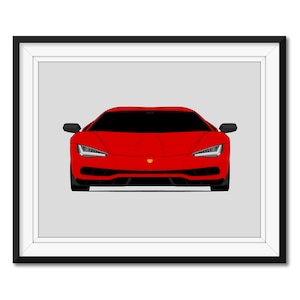 Lamborghini Centenario (2016-2017) Inspired Poster Print Wall Art Decor CX1 (Unframed)