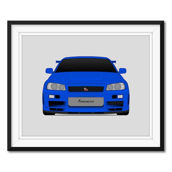 Nissan Skyline R34 Gt R Fast And The Furious Brian Etsy