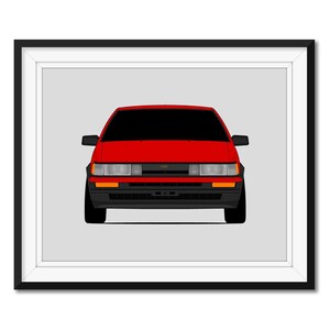 Toyota Levin (1985-1987) Poster Print Wall Art Decor CX1 (Unframed)