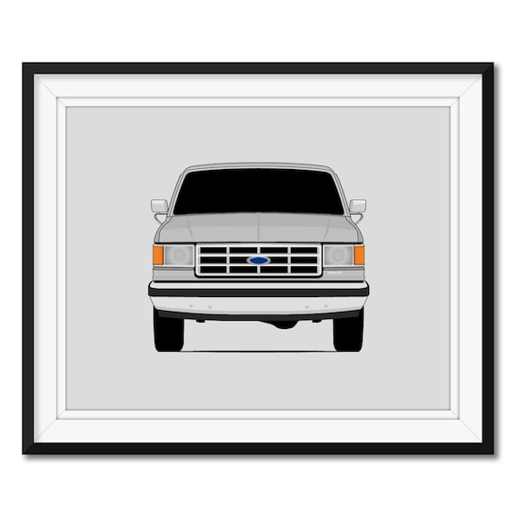 Ford F-150 (1987-1991) 8th Generation Inspired Car Poster