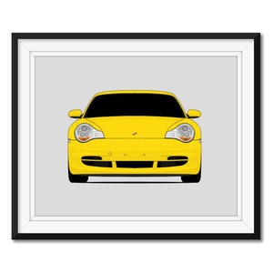 Porsche 911 GT3 996.2 (2003-2005) Inspired Car Poster Print Wall Art Decor CX1 (Unframed)