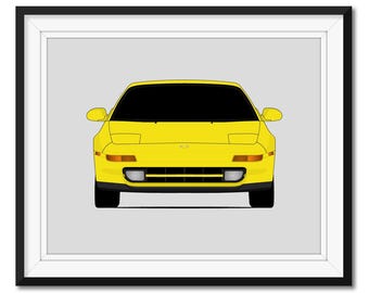 Toyota MR2 SW20 (1989-1999) 2nd Generation Car Poster Print Wall Art Decor CX1 (Unframed)
