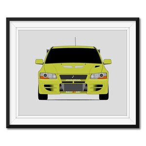 Mitsubishi Lancer Evolution VII CT9A (2001-2003) Fast and the Furious Inspired Car Poster Print Wall Art Brian O&#39;Connor BX5 (Unframed)