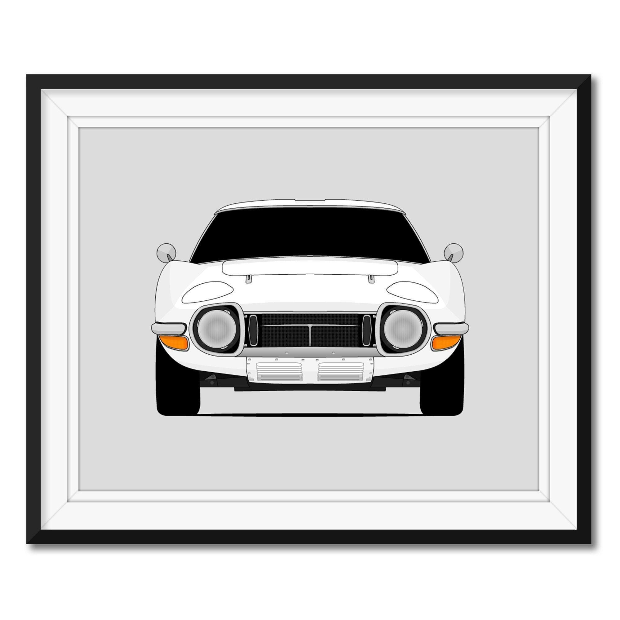 トヨタ 2000GT (1967-1969) カーポスタープリント ウォールアート