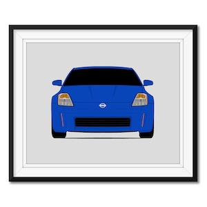 issan 350Z Z33 (2002-2005) inspirierte Auto Poster Druck Wand Kunst Dekor JDM Nismo CX1 (Ungerahmt)