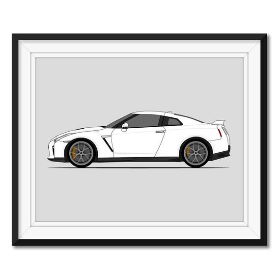 期間限定売り切り‼️日産　Ｒ35 　GTR 　ポスター　 販売店用サイズポスター 日産 GT-R R35 (2017-2022) (サイドプロファイル) ポスタープリント
