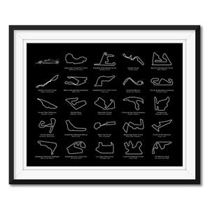 Formula 2025 Race Track Circuit Formula Racing Fans Gift Car Poster Print Wall Art F11 BX3 (Unframed)