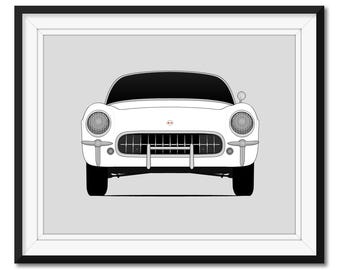Chevy Corvette C1 (1958-1962) 1st Generation Car Poster Print Wall
