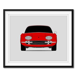 Lamborghini 400 GT (1966-1968) Inspired Car Poster Print Wall Art Decor CX1 (Unframed)