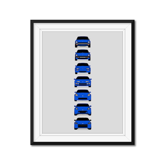 Design Force 1992 アート・デザイン Nissan Z Car Generations (240Z 280ZX 300ZX 350Z 370Z