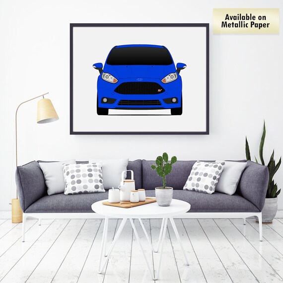 Ford Fiesta St 2013 2017 Poster Print Wall Art Decor C1