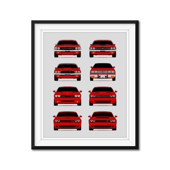 Dodge SRT Logo Sticker Decal Sheet - 8x10