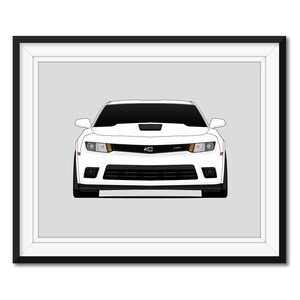 Chevy Camaro Z28 (2013-2015) 5th Generation Inspired Car Poster Print Wall Art Decor CX1 (Unframed)
