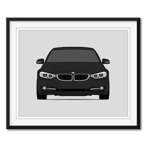BMW 3 Series 328i F30 (2012-2015) Inspired Poster Print Wall Art Decor CX1 (Unframed)
