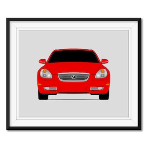 Lexus SC430 (2001-2005) Inspired Car Poster Print Wall Art Decor CX1 (Unframed)
