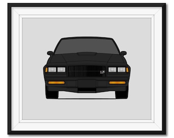 Buick Grand National GNX 1987 Car Poster Print Wall Art Decor CX1 (Unframed)