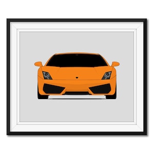 Lamborghini Gallardo LP 560-4 (2008-2013) Inspired Poster Print Wall Art Decor CX1 (Unframed)