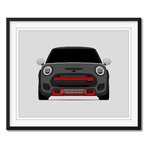 Mini Cooper JCW GP F56 (2020-2024) 3rd Generation Inspired Car Poster Print Wall Art Decor CX1 (Unframed)