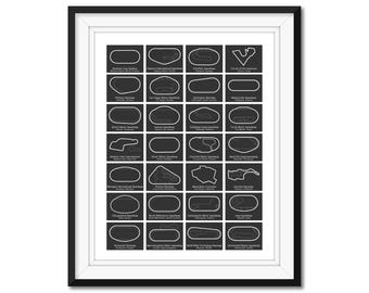 NASCAR Cup Series Race Track Circuit 2026 Car Poster Print Wall Art BX3 (Unframed)