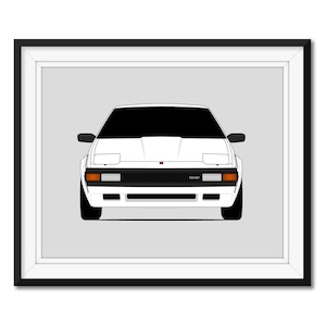 Toyota Supra MK 2 (A60) (1982-1986) 2nd Generation Inspired Car Poster Print Wall Art Decor CX1 (Unframed)