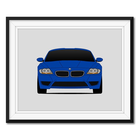 Bmw Z4 M Roadster Coupe Poster Print Z4m Wall Art Decor Bmw M Etsy