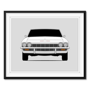 Chevy Impala Convertible (1965) Inspired Poster Print Wall Art Decor CX1