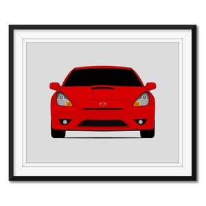Toyota Celica T230 (1999-2006) 7th Generation Inspired Car Poster Print Wall Art Decor CX1 (Unframed)
