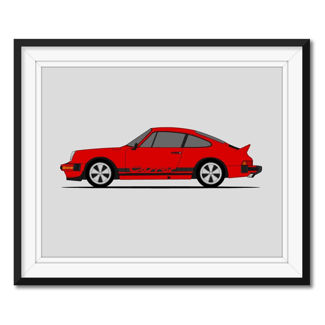 ポルシェ 911 カレラ 930 (1974-1978) (サイドプロファイル) カー