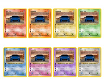 car pokemon card PRO POKECARZ  Edited Custom Carbon Fiber Pokmon-Style Collection Car   Luminous Carbon