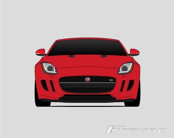 Jaguar F-Type Print // Jaguar Poster // Jaguar Print // Jaguar Art