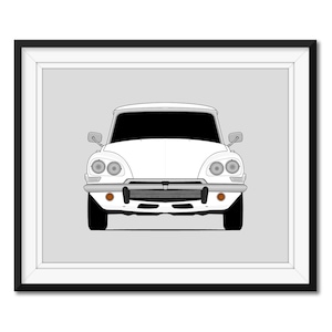 Citroen DS (1968-1975) Inspired Poster Print Wall Art Decor CX1 (Unframed)