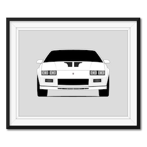 Chevy Camaro (1982-1984) 3rd Generation Inspired Car Poster Print Wall Art Decor CX1 (Unframed)