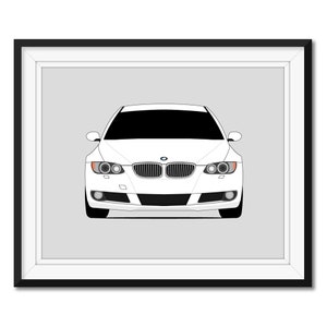 BMW E92 E93 328i Sedan (2007-2010) Inspired Car Poster Print Wall Art Decor E90 E91 (316i 318i 320i 325i 328i 330i) CX1 (Unframed)