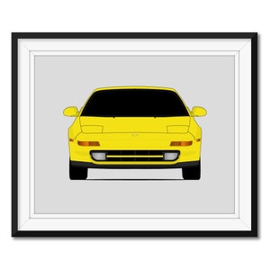 Toyota MR2 SW20 (1989-1999) 2nd Generation Inspired Car Poster Print Wall Art Decor CX1 (Unframed)