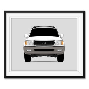 Toyota Land Cruiser (1998-2002) J100 Inspired Poster Print Wall Art Decor CX1