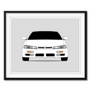 Nissan 240SX (1997-1998) S14 Kouki (Facelift) Inspired Poster Print Wall Art Decor CX1 (Unframed)