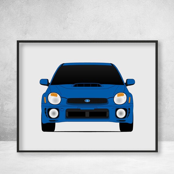Subaru Wrx Bugeye Poster Wrx Bugeye Impreza Wrx Gd Gg Etsy