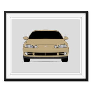 Lexus SC400 (1992-1996) Inspired Car Poster Print Wall Art Decor CX1 (Unframed)