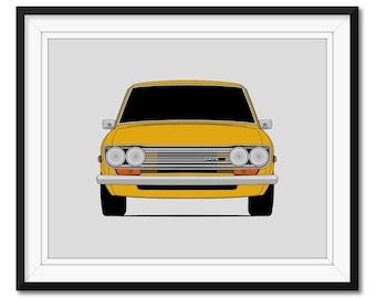 Datsun 510 Bluebird 1300 1500 1600 (1968-1973) Bilposter Väggdekor CX1 (Oramad)
